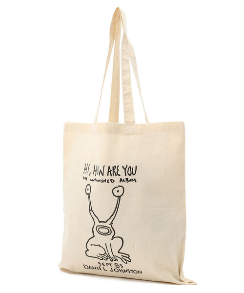 DANIEL JOHNSTON（ダニエルジョンストン）の「HI HOW ARE YOU CARRY ALL BAG　/ ハイハワユー　キャリーオールバッグ（トートバッグ・メンズ・ナチュラル・FREE）」の5枚目の写真