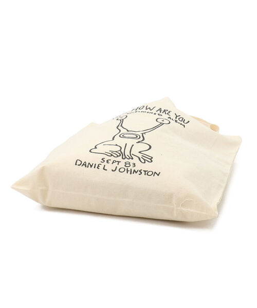DANIEL JOHNSTON（ダニエルジョンストン）の「HI HOW ARE YOU CARRY ALL BAG　/ ハイハワユー　キャリーオールバッグ（トートバッグ・メンズ・ナチュラル・FREE）」の4枚目の写真
