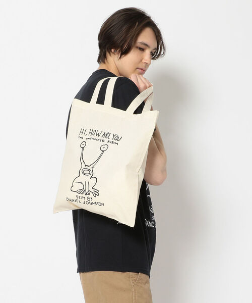 DANIEL JOHNSTON（ダニエルジョンストン）の「HI HOW ARE YOU CARRY ALL BAG　/ ハイハワユー　キャリーオールバッグ（トートバッグ・メンズ・ナチュラル・FREE）」の8枚目の写真