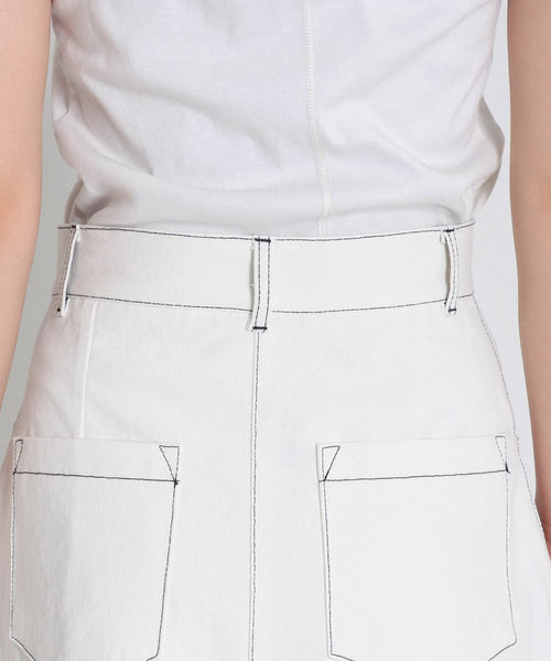 Cepica（セピカ）の「サイドチュールカツラギスカート（スカート・レディース・アイボリー・FREE）」の6枚目の写真