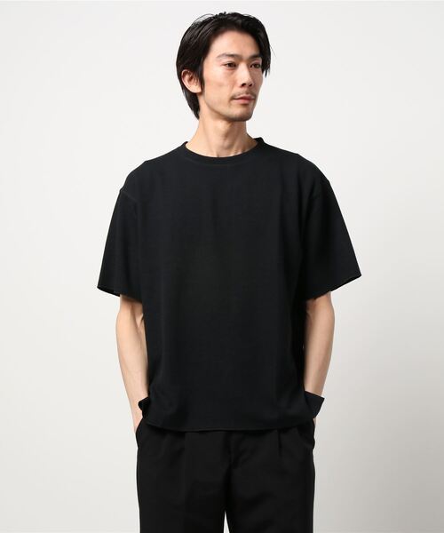 ADAM ET ROPE'（アダムエロペ）の「【アウトレット店舗・WEB限定】カノコスリットT21SS（Tシャツ/カットソー・メンズ・グレー/ホワイト/ブラック・L/M）」の2枚目の写真
