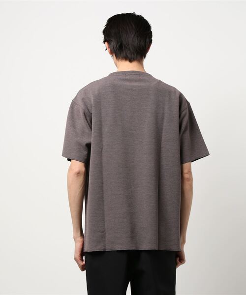 ADAM ET ROPE'（アダムエロペ）の「【アウトレット店舗・WEB限定】カノコスリットT21SS（Tシャツ/カットソー・メンズ・グレー/ホワイト/ブラック・L/M）」の5枚目の写真