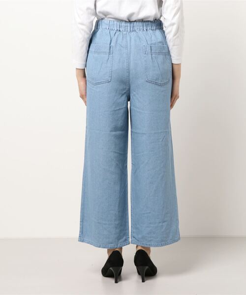 Lugnoncure（ルノンキュール）の「ワイドイージーパンツ（その他パンツ・レディース・サックスブルー/ブルー/オフホワイト・ﾌﾘ-）」の5枚目の写真