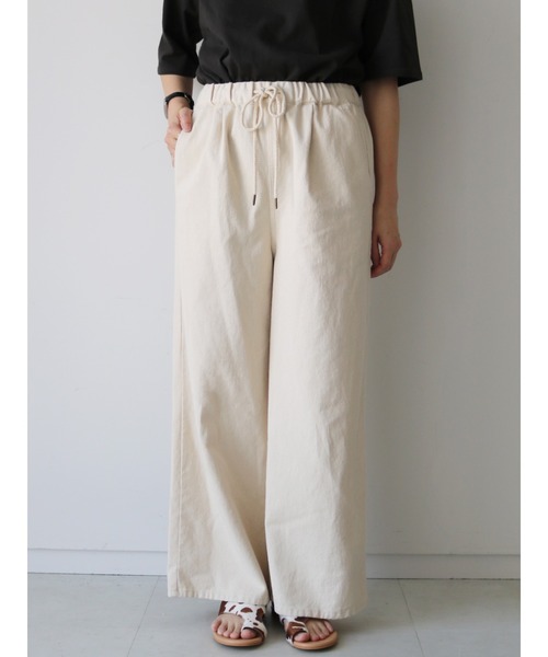 Lugnoncure（ルノンキュール）の「ワイドイージーパンツ（その他パンツ・レディース・サックスブルー/ブルー/オフホワイト・ﾌﾘ-）」の2枚目の写真