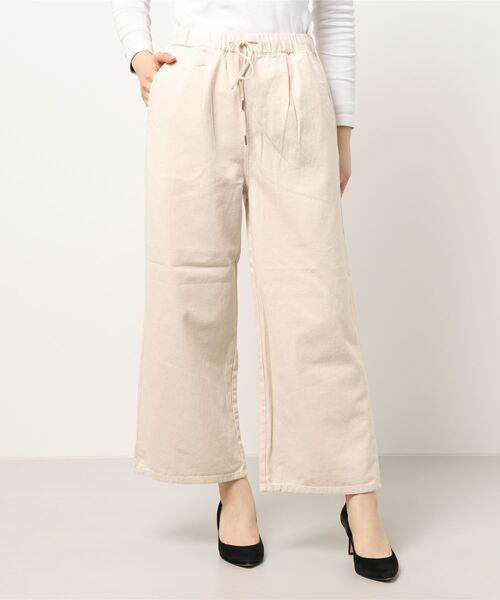 Lugnoncure（ルノンキュール）の「ワイドイージーパンツ（その他パンツ・レディース・サックスブルー/ブルー/オフホワイト・ﾌﾘ-）」の7枚目の写真