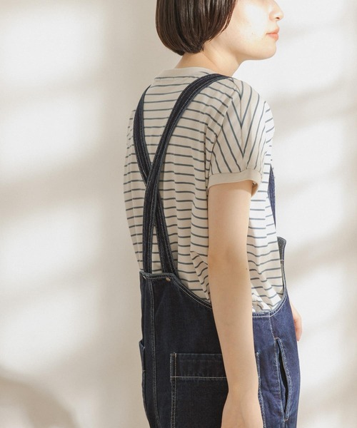 FORK&SPOON（フォークアンドスプーン）の「FORK&SPOON　ボーダーワイドTシャツ（Tシャツ/カットソー・レディース・ホワイト系その他/ブラック系その他/ブラウン系その他/グリーン系その他・ONE）」の12枚目の写真