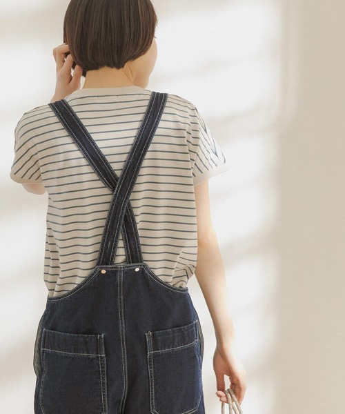 FORK&SPOON（フォークアンドスプーン）の「FORK&SPOON　ボーダーワイドTシャツ（Tシャツ/カットソー・レディース・ホワイト系その他/ブラック系その他/ブラウン系その他/グリーン系その他・ONE）」の13枚目の写真