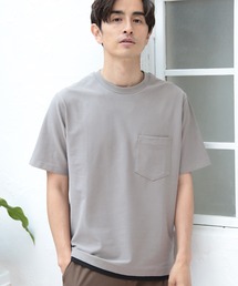 UNION STATION | フェイクレイヤードポケットTシャツ[接触冷感](Tシャツ/カットソー)