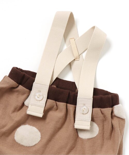 BREEZE（ブリーズ）の「【WEB限定】ドットジャガードサロペット（その他ベビーウェア・キッズ・ベージュ/カーキ/チャコール・80/70）」の7枚目の写真
