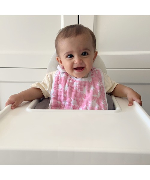 aden + anais （エイデンアンドアネイ）の「スナップビブ 3枚入り（スタイ/よだれかけ・キッズ・ホワイト×パープル/ライトグリーン/サックスブルー/ライトピンク/ホワイト×グレー/セージグリーン/ブルー・FREE）」の15枚目の写真