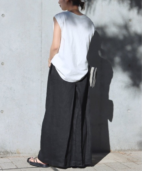 JOURNAL STANDARD(ジャーナルスタンダード)の「■リネン タックキュロット◆7(その他パンツ・レディース・ブラック・38/36/34)」の15枚目の写真