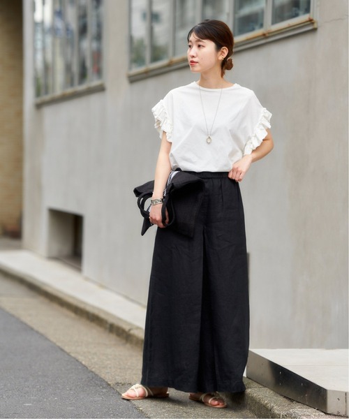 JOURNAL STANDARD(ジャーナルスタンダード)の「■リネン タックキュロット◆7(その他パンツ・レディース・ブラック・38/36/34)」の22枚目の写真