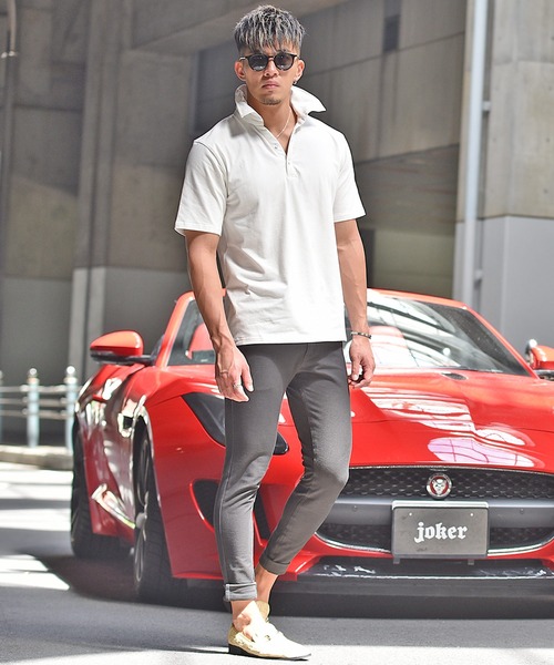 SOMEDIFF（サムディフ）の「【SOMEDIFF】バックオーロラロゴ半袖ポロシャツ（ポロシャツ・メンズ・ブラック/ホワイト・XXL/XL/L/M）」の11枚目の写真