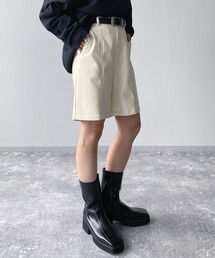 PAGEBOY | エコレザーステッチショートパンツ(その他パンツ)