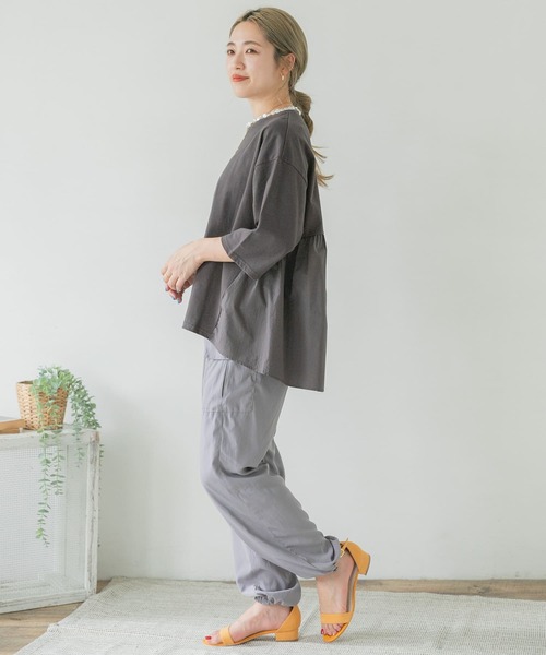 ITEMS URBANRESEARCH（アイテムズ アーバンリサーチ）の「カーゴジョガーパンツ（その他パンツ・レディース・グリーン/ブラック/パープル・FREE）」の10枚目の写真