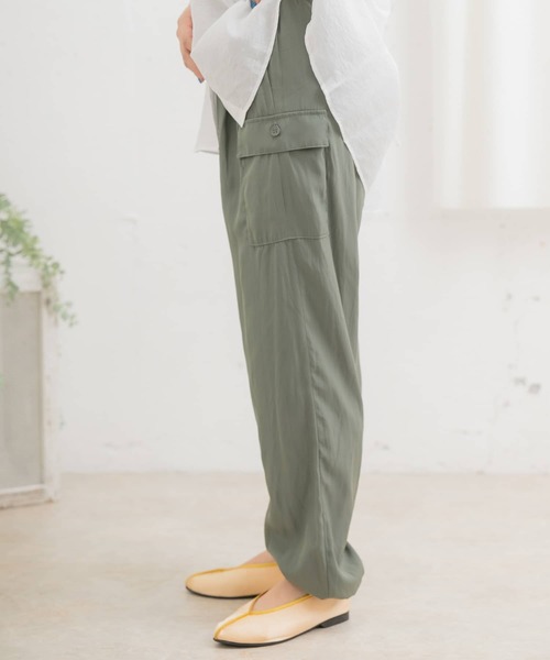 ITEMS URBANRESEARCH（アイテムズ アーバンリサーチ）の「カーゴジョガーパンツ（その他パンツ・レディース・グリーン/ブラック/パープル・FREE）」の12枚目の写真