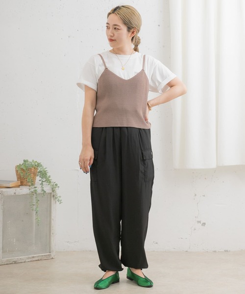 ITEMS URBANRESEARCH（アイテムズ アーバンリサーチ）の「カーゴジョガーパンツ（その他パンツ・レディース・グリーン/ブラック/パープル・FREE）」の20枚目の写真