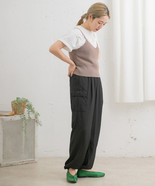 ITEMS URBANRESEARCH（アイテムズ アーバンリサーチ）の「カーゴジョガーパンツ（その他パンツ・レディース・グリーン/ブラック/パープル・FREE）」の21枚目の写真