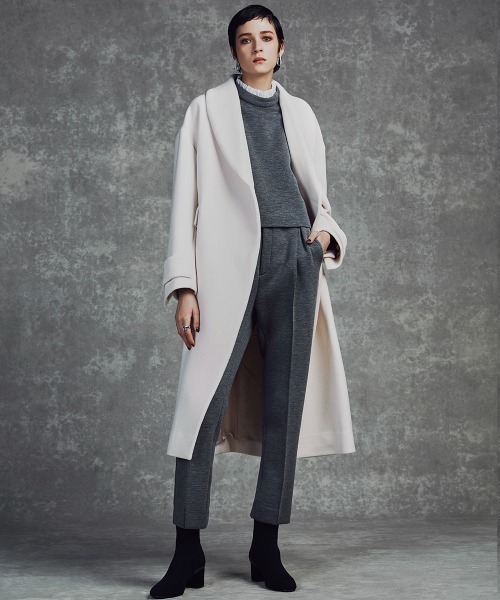 Sov.（ソブ）の「アンゴラボリュームコート（その他アウター・レディース・オフホワイト/サックスブルー/チャコール・38/36）」の2枚目の写真