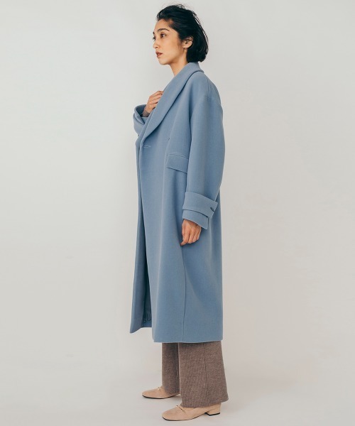 Sov.（ソブ）の「アンゴラボリュームコート（その他アウター・レディース・オフホワイト/サックスブルー/チャコール・38/36）」の4枚目の写真