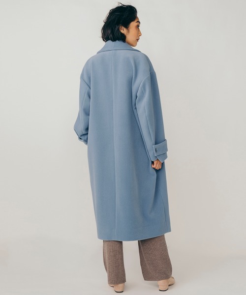 Sov.（ソブ）の「アンゴラボリュームコート（その他アウター・レディース・オフホワイト/サックスブルー/チャコール・38/36）」の9枚目の写真