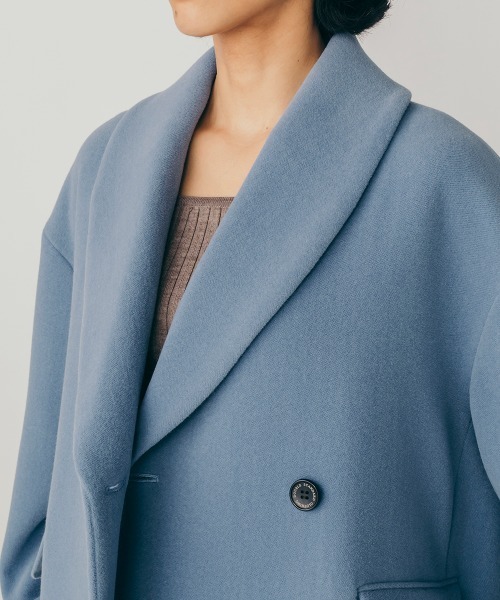 Sov.（ソブ）の「アンゴラボリュームコート（その他アウター・レディース・オフホワイト/サックスブルー/チャコール・38/36）」の12枚目の写真