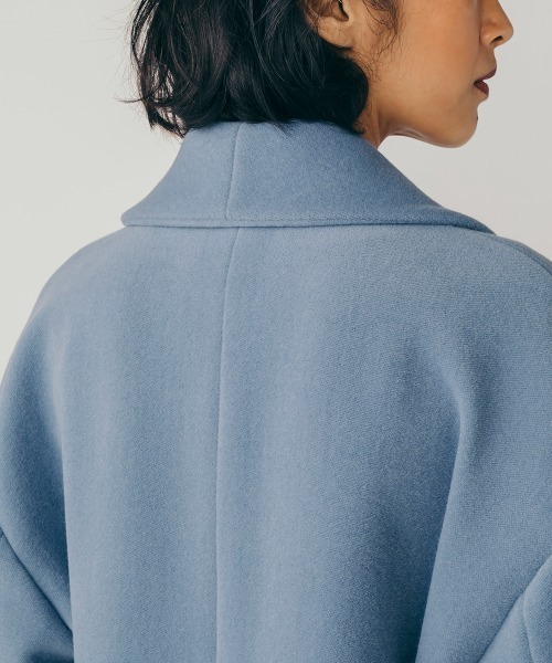 Sov.（ソブ）の「アンゴラボリュームコート（その他アウター・レディース・オフホワイト/サックスブルー/チャコール・38/36）」の11枚目の写真