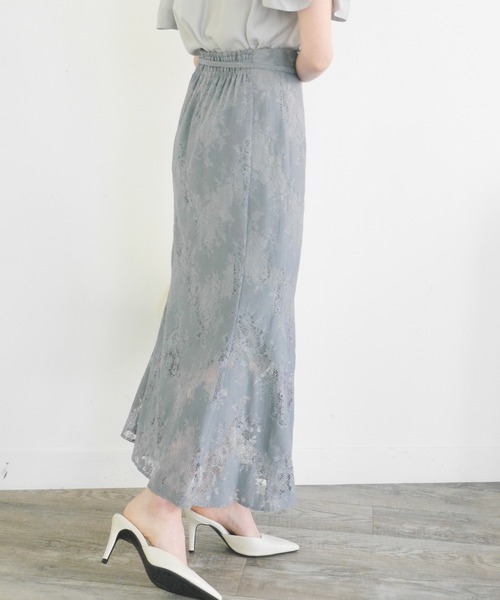 LIPSERVICE(リップサービス)の「シアーレースマーメイドスカート(スカート・レディース・アイボリー/ブルー/ブラック・S/M)」の8枚目の写真