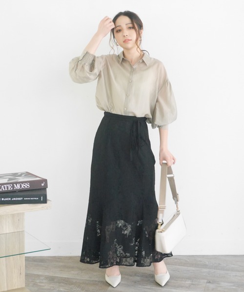 LIPSERVICE(リップサービス)の「シアーレースマーメイドスカート(スカート・レディース・アイボリー/ブルー/ブラック・S/M)」の16枚目の写真