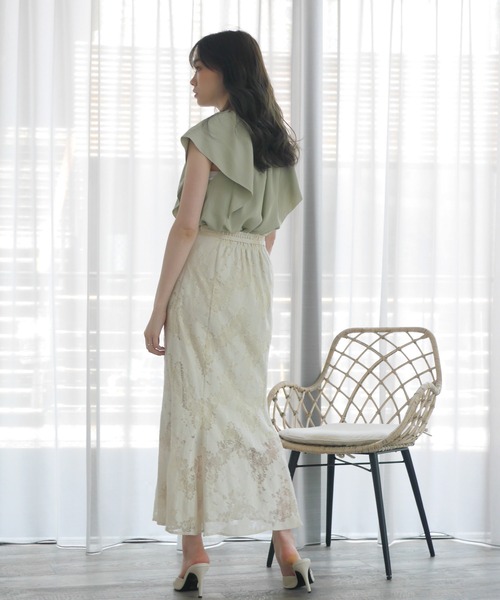 LIPSERVICE(リップサービス)の「シアーレースマーメイドスカート(スカート・レディース・アイボリー/ブルー/ブラック・S/M)」の5枚目の写真