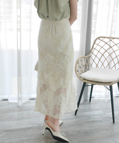 LIPSERVICE(リップサービス)の「シアーレースマーメイドスカート(スカート・レディース・アイボリー/ブルー/ブラック・S/M)」の17枚目の写真