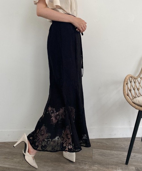 LIPSERVICE(リップサービス)の「シアーレースマーメイドスカート(スカート・レディース・アイボリー/ブルー/ブラック・S/M)」の21枚目の写真