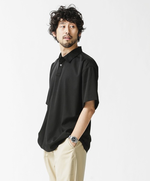 NANO universe（ナノユニバース）の「エントリープルオーバーシャツ/半袖（シャツ/ブラウス・メンズ・ホワイト/ブラック/ネイビー・S/M/L）」の4枚目の写真