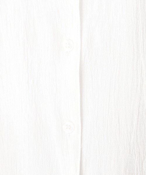 Cutie Blonde（キューティーブロンド）の「◆【S-L】BIGカラー楊柳ブラウス（シャツ/ブラウス・レディース・ブラック/オフホワイト/ナチュラル・01/02/03）」の9枚目の写真