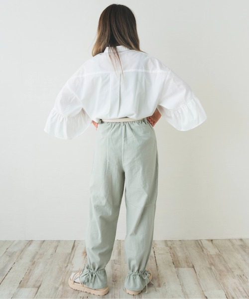 nemne store(ネンネストア)の「リボンを結ぶ裾絞りサーカスパンツ(その他パンツ・レディース・ベージュ/アイボリー/ミント・S/M)」の11枚目の写真