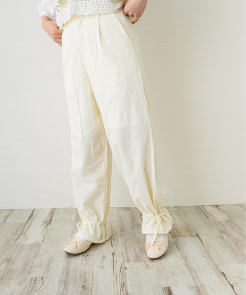 セール】リボンを結ぶ裾絞りサーカスパンツ（その他パンツ）｜nemne
