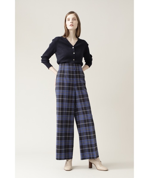 未使用品　BOSCH ブルーチェック　ワイドパンツ BOSCH（ボッシュ）の「◇チェックパンツ（その他パンツ）」 - WEAR