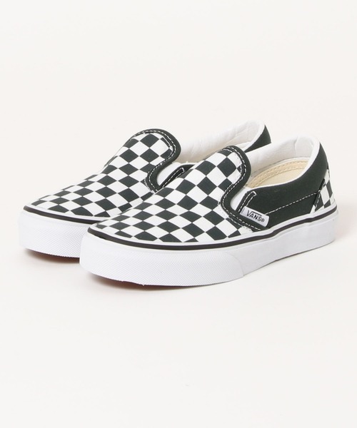 VANS（バンズ）の「【VANS(ヴァンズ)】CLASSIC SLIP-ON(KIDS)（スリッポン・キッズ・ブラック/グリーン/ネイビー/ラベンダー・17.5cm/18.5cm/19.0cm/20.0cm/21.0cm/16.5cm）」の7枚目の写真