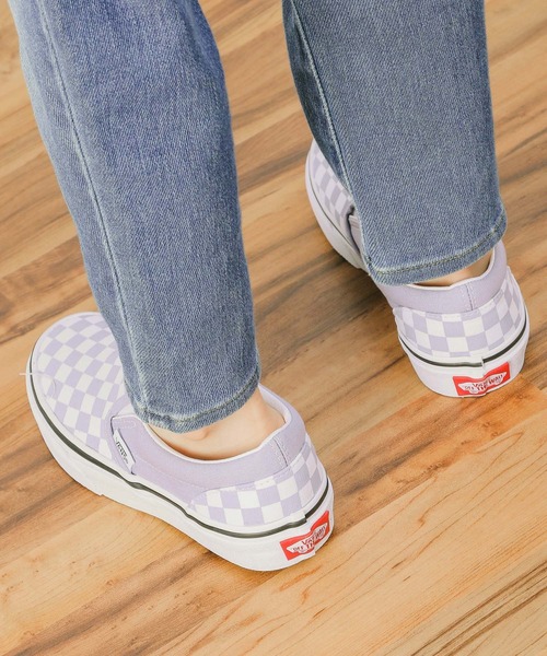 VANS（バンズ）の「【VANS(ヴァンズ)】CLASSIC SLIP-ON(KIDS)（スリッポン・キッズ・ブラック/グリーン/ネイビー/ラベンダー・17.5cm/18.5cm/19.0cm/20.0cm/21.0cm/16.5cm）」の11枚目の写真