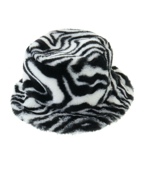 Candy Stripper（キャンディストリッパー）の「ZEBRA FUR バケットハット（ハット・レディース・オフホワイト/ベージュ・FREE）」の12枚目の写真