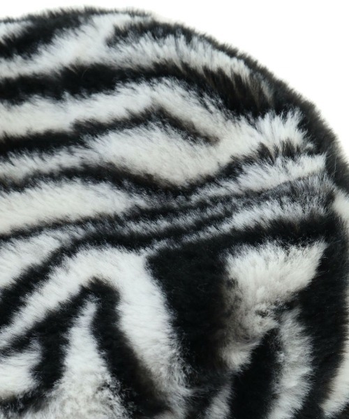 Candy Stripper（キャンディストリッパー）の「ZEBRA FUR バケットハット（ハット・レディース・オフホワイト/ベージュ・FREE）」の7枚目の写真