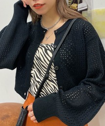 WEGO | WEGO/メッシュ編みコンパクトカーディガン(カーディガン/ボレロ)