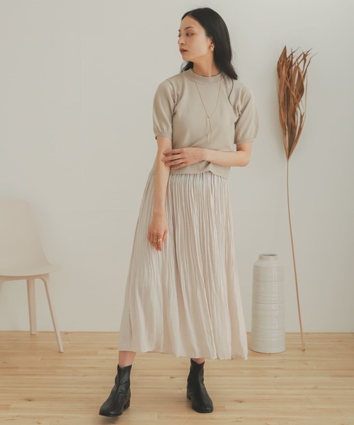 SENSE OF PLACE by URBAN RESEARCH（センスオブプレイスバイアーバンリサーチ）の「ワッシャーキャミワンピースアンサンブル（ワンピース・レディース・ブルー/ライトベージュ/ブラック・ONE）」の4枚目の写真