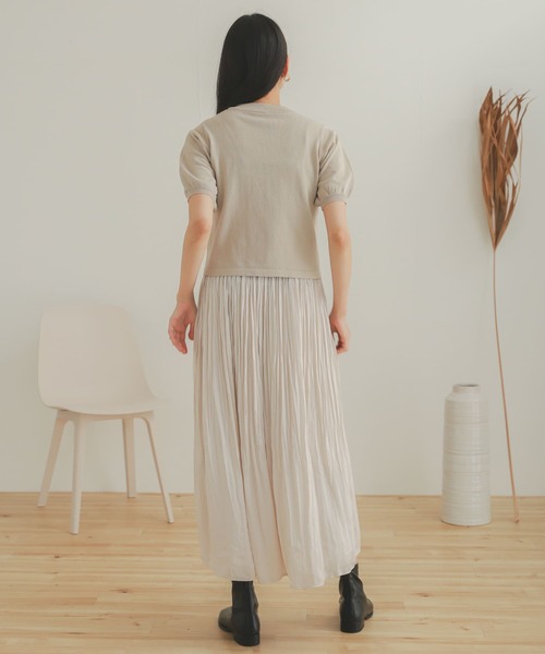 SENSE OF PLACE by URBAN RESEARCH（センスオブプレイスバイアーバンリサーチ）の「ワッシャーキャミワンピースアンサンブル（ワンピース・レディース・ブルー/ライトベージュ/ブラック・ONE）」の12枚目の写真