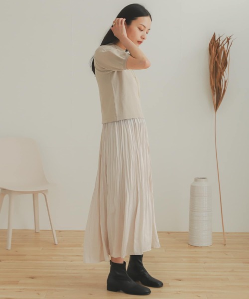 SENSE OF PLACE by URBAN RESEARCH（センスオブプレイスバイアーバンリサーチ）の「ワッシャーキャミワンピースアンサンブル（ワンピース・レディース・ブルー/ライトベージュ/ブラック・ONE）」の19枚目の写真