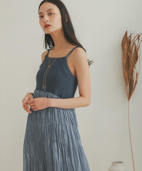 SENSE OF PLACE by URBAN RESEARCH（センスオブプレイスバイアーバンリサーチ）の「ワッシャーキャミワンピースアンサンブル（ワンピース・レディース・ブルー/ライトベージュ/ブラック・ONE）」の20枚目の写真