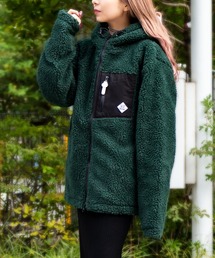 ADPOSION | ビッグシルエット フードボアフリースブルゾン(ブルゾン)