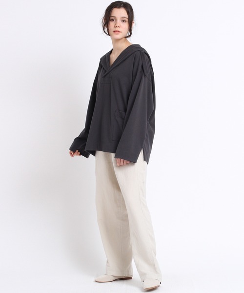 RNA-N（アールエヌエーエヌ）の「M1703 １６／－ＯＥパーカー（パーカー・レディース・オフホワイト/スミクロ/パープル・MEDIUM）」の13枚目の写真