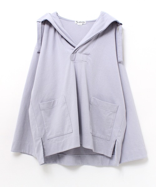 RNA-N（アールエヌエーエヌ）の「M1703 １６／－ＯＥパーカー（パーカー・レディース・オフホワイト/スミクロ/パープル・MEDIUM）」の6枚目の写真