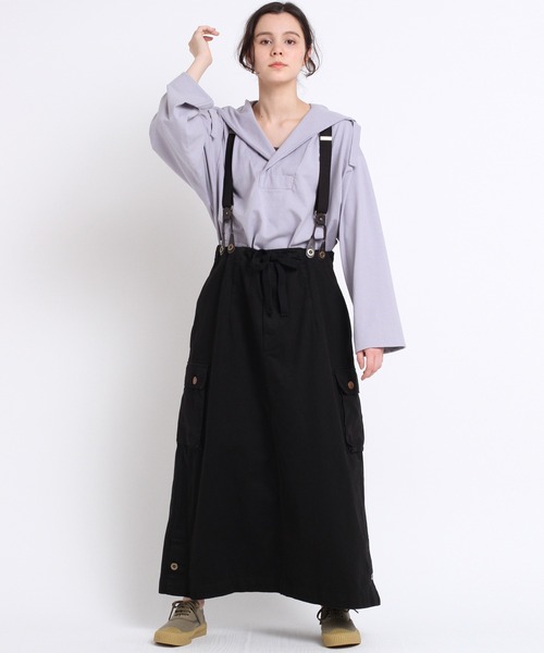 RNA-N（アールエヌエーエヌ）の「M1703 １６／－ＯＥパーカー（パーカー・レディース・オフホワイト/スミクロ/パープル・MEDIUM）」の11枚目の写真